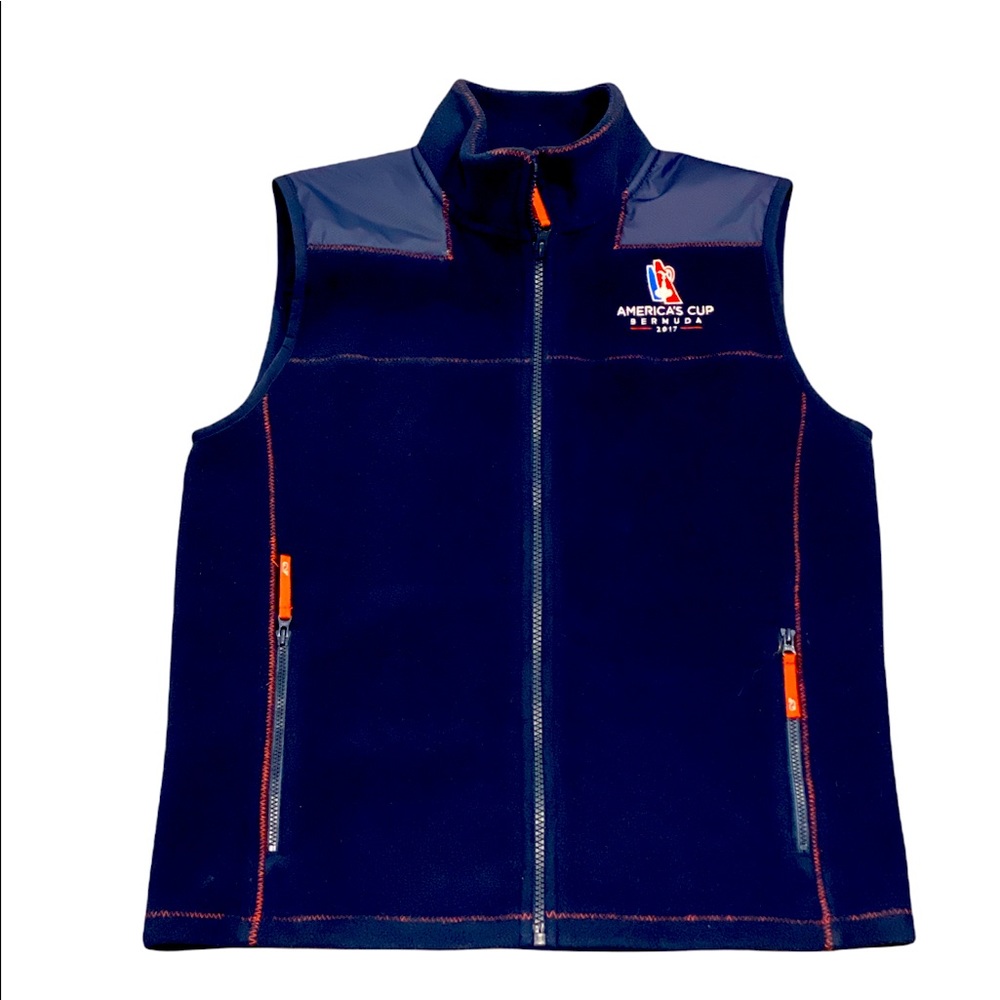 Vineyard Vines America’s Cup Bermuda Zip Front Vest Size L